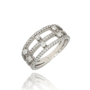 Fehér arany gyűrű 51-es méret - B2121_3I